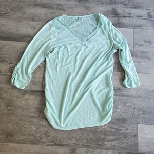 Vanity mint lace shirt